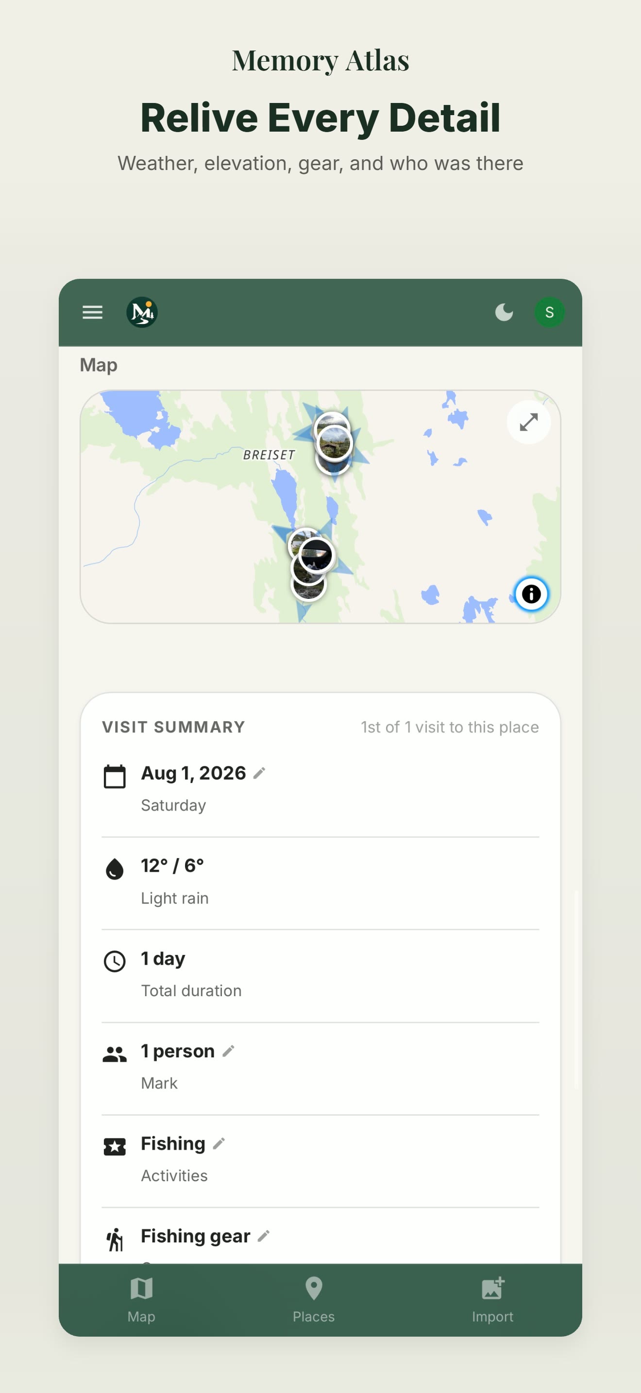 Captura de la app de Memory Atlas 6